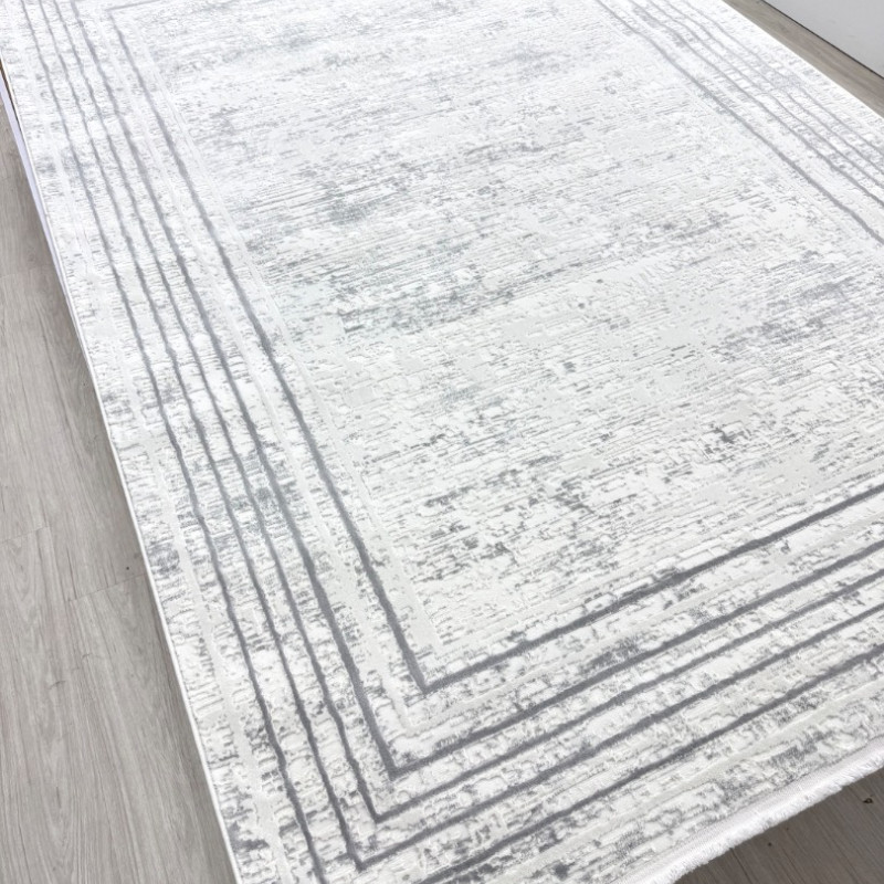 SOFT DOKUMA HALI 43035B KREM-GRİ