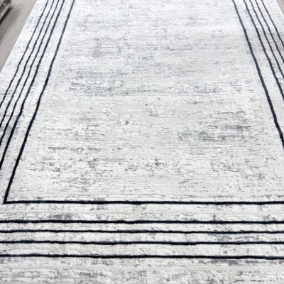 SOFT DOKUMA HALI 43035B KREM-MAVİ