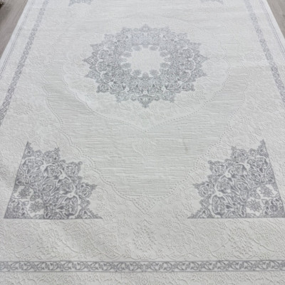 SOFT DOKUMA HALI 43224 KREM-GRİ