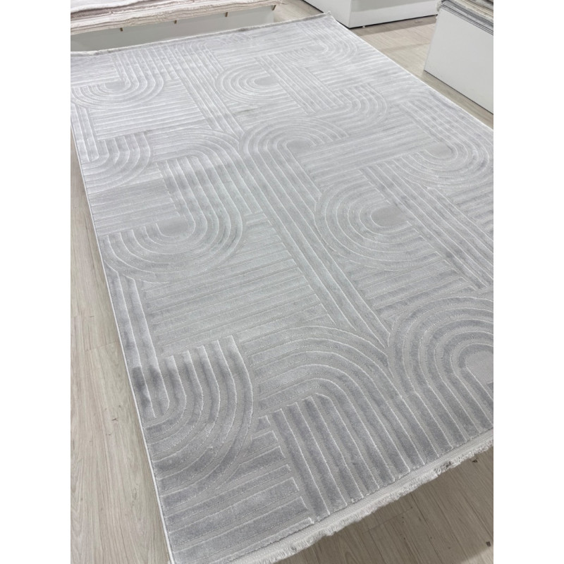 SOFT DOKUMA HALI 43372A GRİ