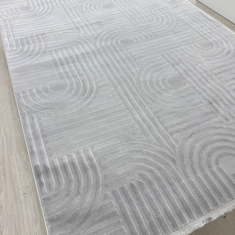 SOFT DOKUMA HALI 43372A GRİ