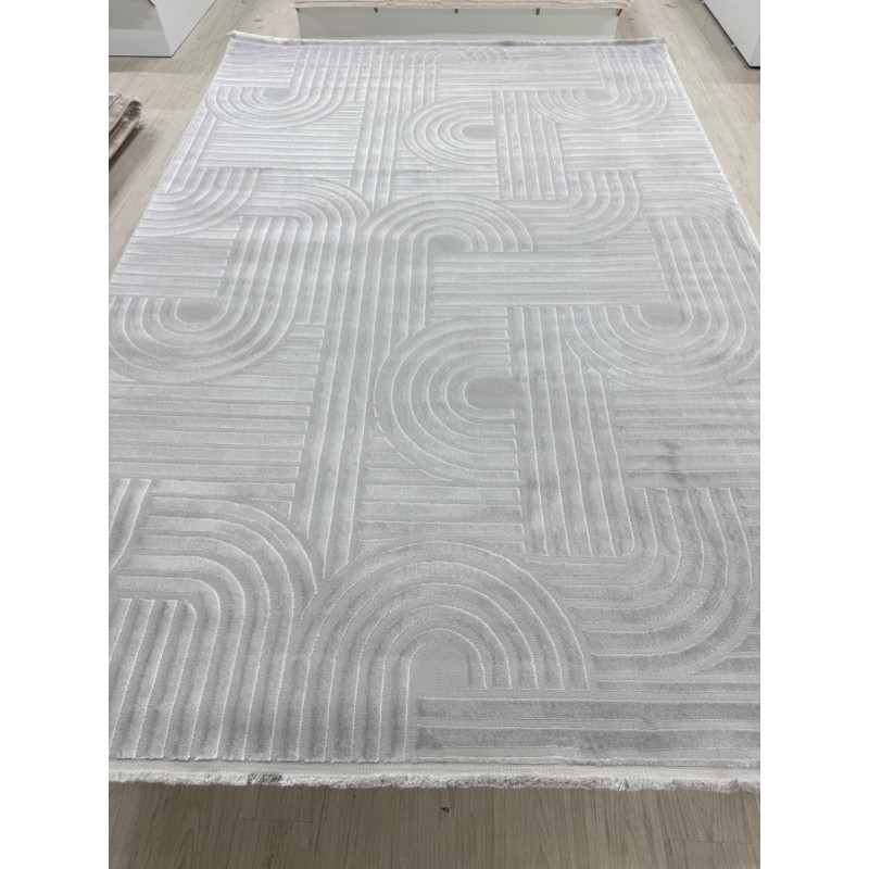 SOFT DOKUMA HALI 43372A GRİ