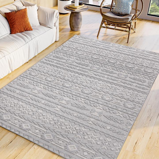  Bohem İskandinav Bukle Loop Sisal Halı 