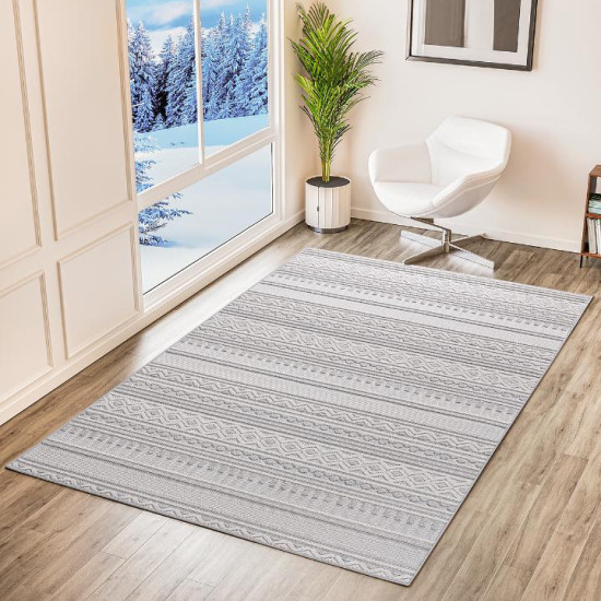  Bohem İskandinav Bukle Loop Sisal Halı 