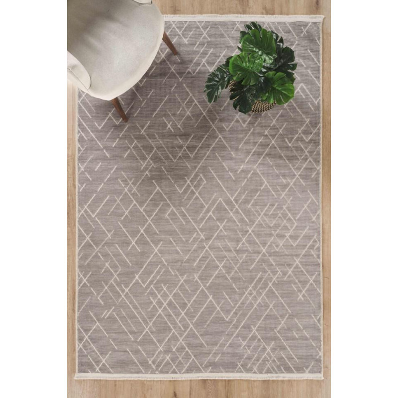 ŞÖNİL KİLİM GRİ ÇİZGİLİ