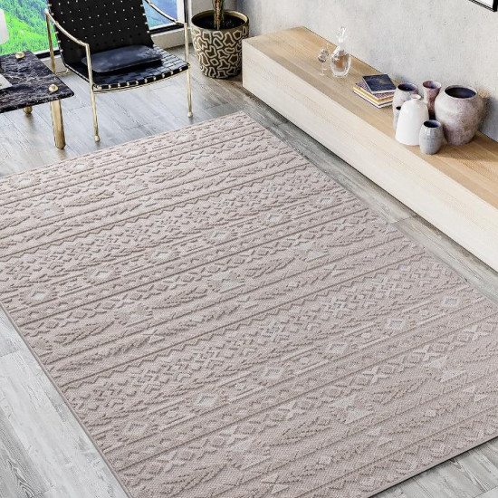  Bohem İskandinav Bukle Loop Sisal Halı 