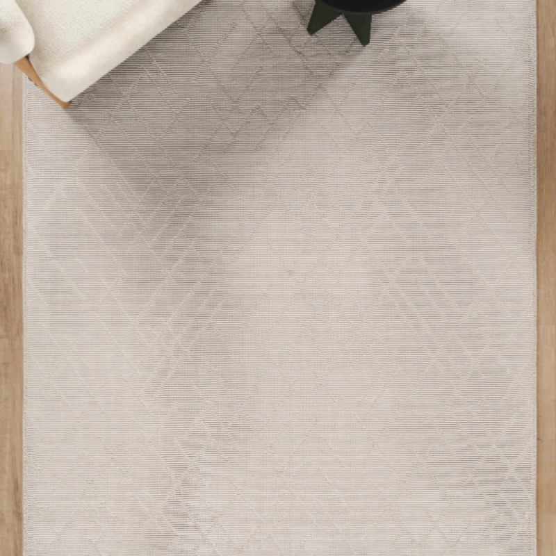 ŞÖNİL KİLİM BEYAZ ÇİZGİLİ