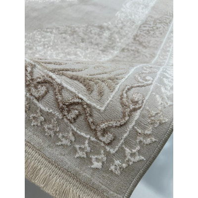 SOFT DOKUMA HALI DESEN1 KREM-BEJ