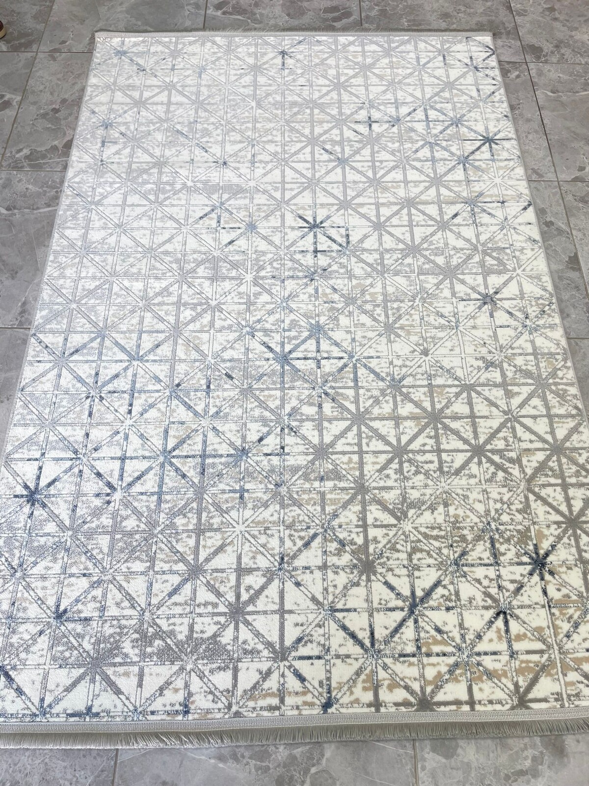 4 Mevsim Akrilik Halı 4218 Lacivert 2