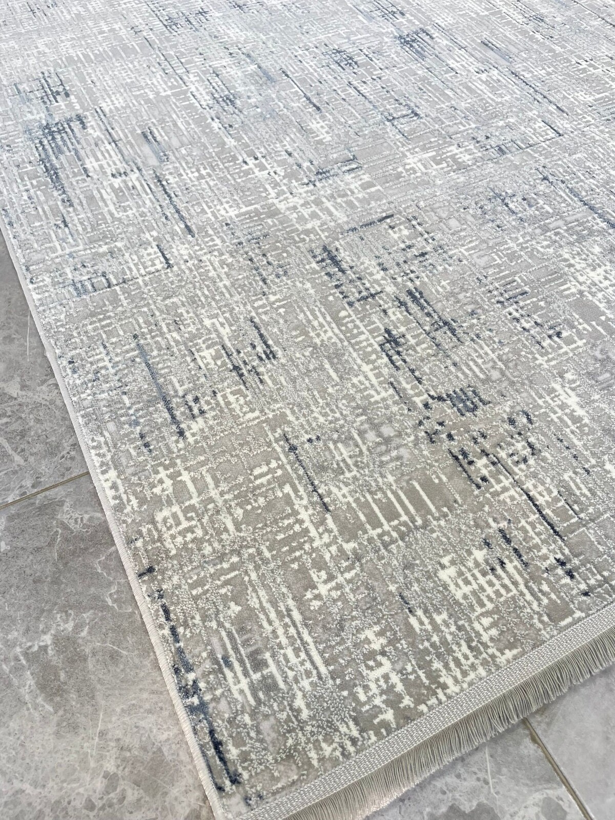 4 Mevsim Akrilik Halı 4038 Gri Lacivert 1