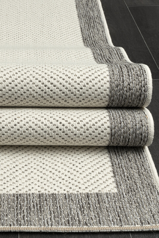  Sisal Halı Gri Krem