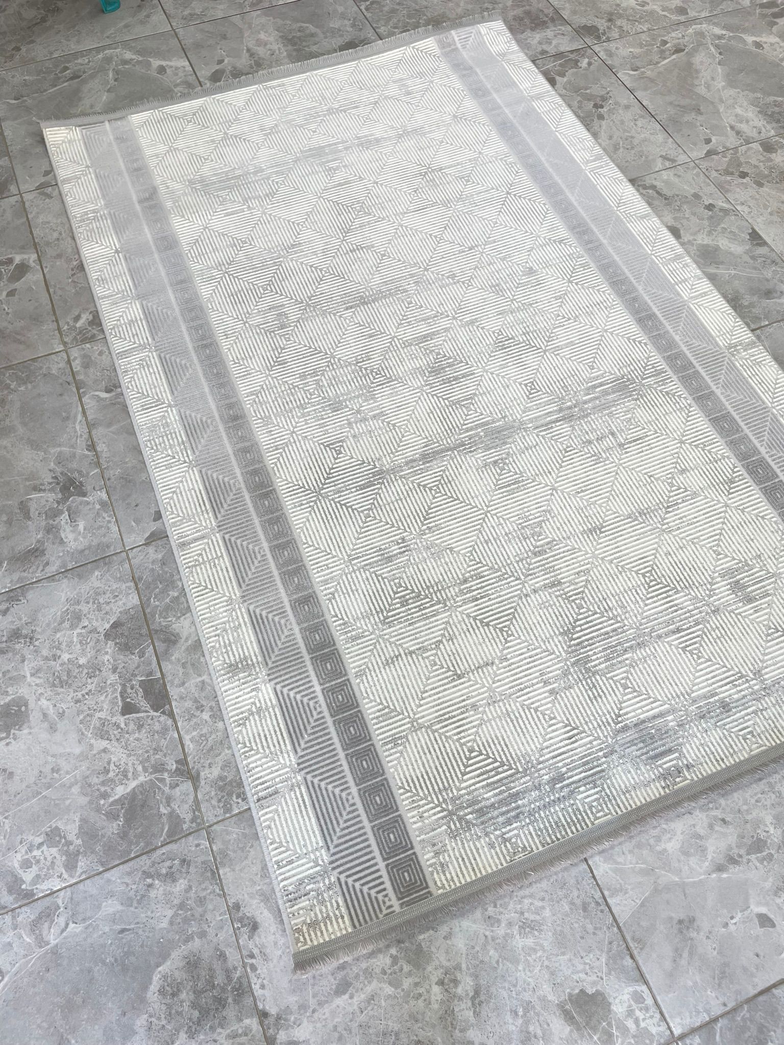 4 Mevsim Akrilik Halı 4346 Gri