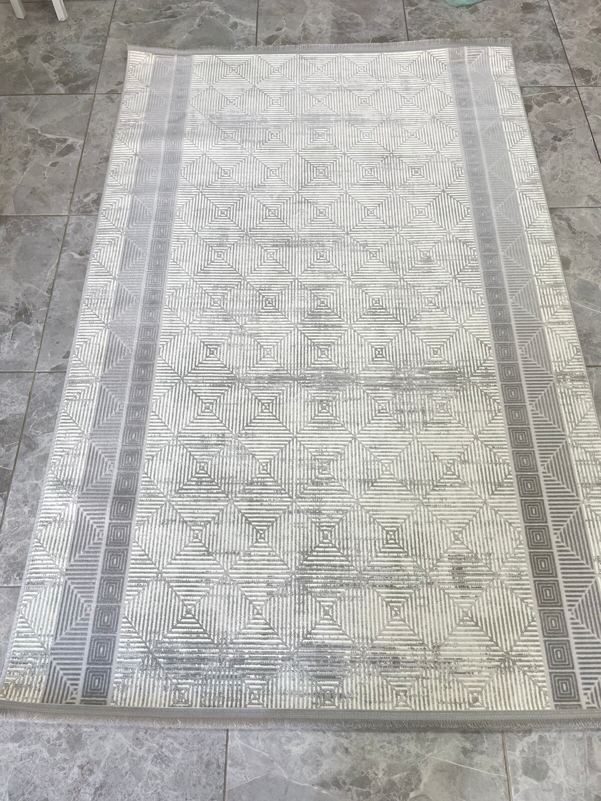 4 Mevsim Akrilik Halı 4346 Gri 3