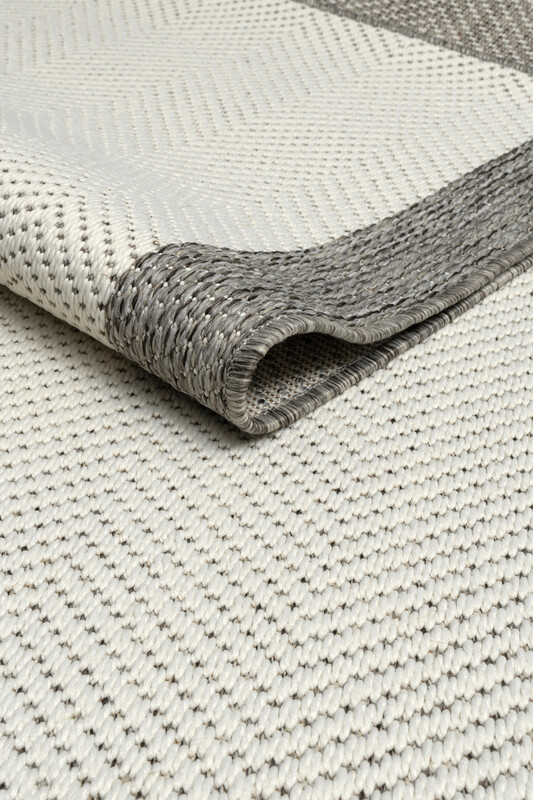 Sisal Halı Gri Krem Özel Kesim